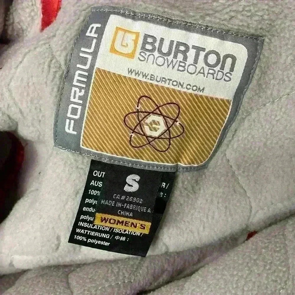 Burton snowboards women’s size small winter coat red and white - Picture 7 of 7